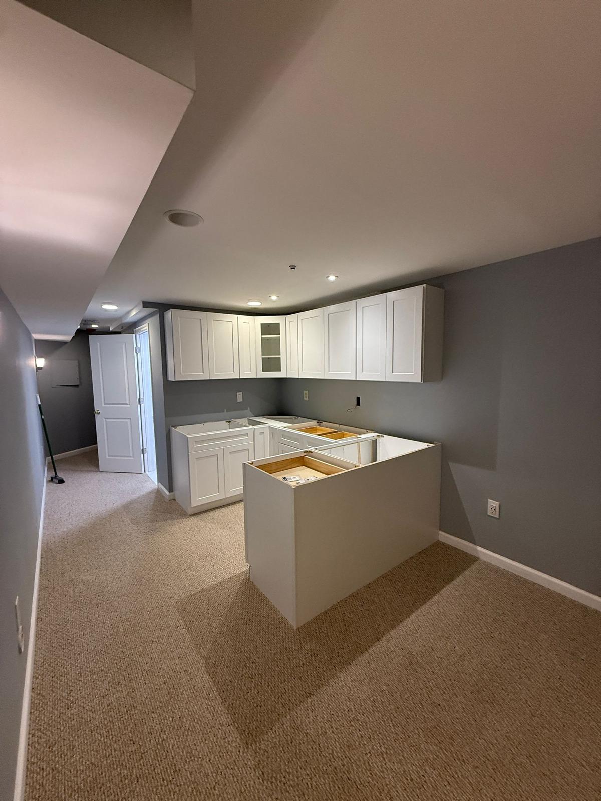 Basement Kitchenette & Bath Finish