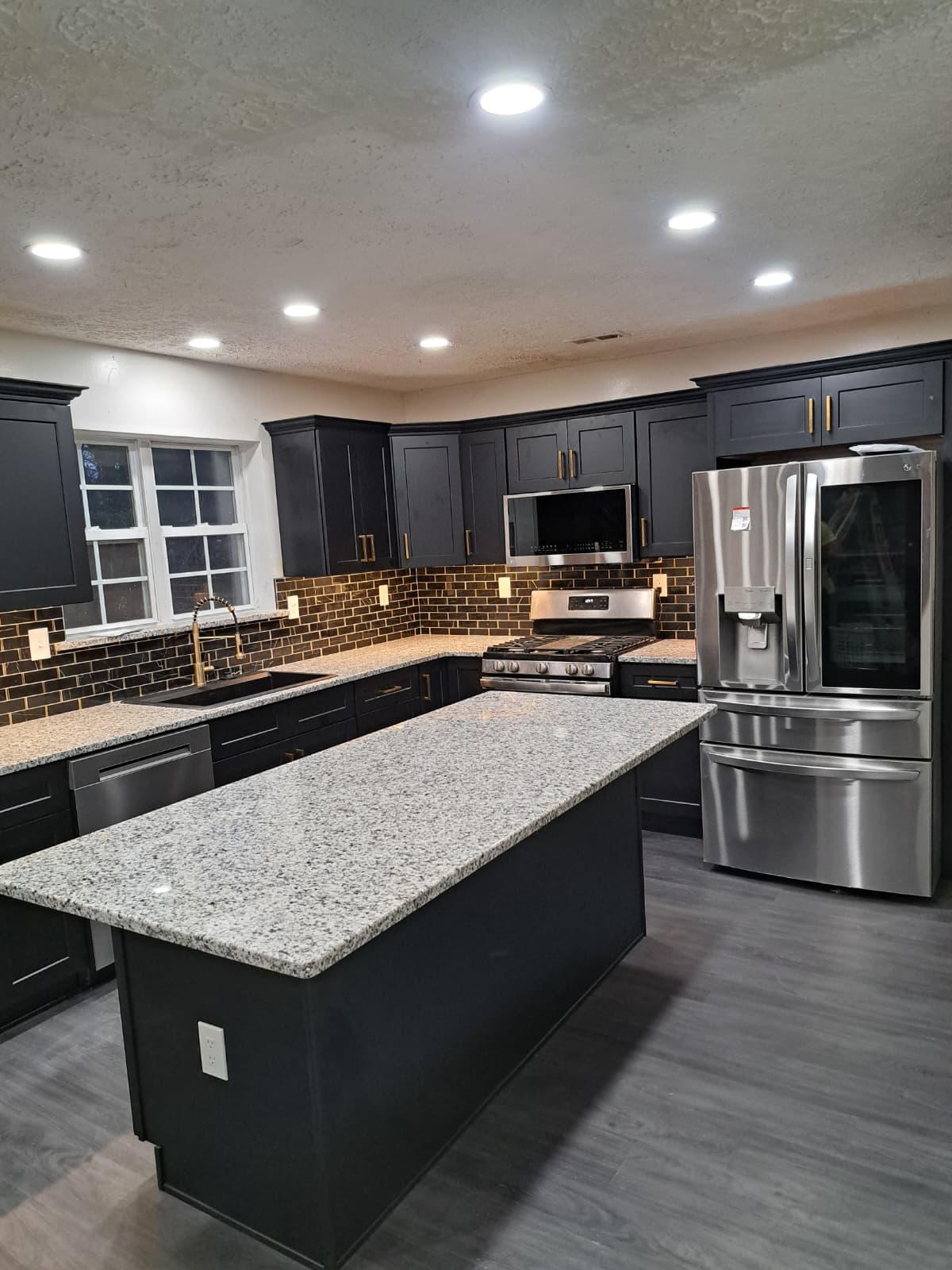 Dark Shaker Kitchen Remodel
